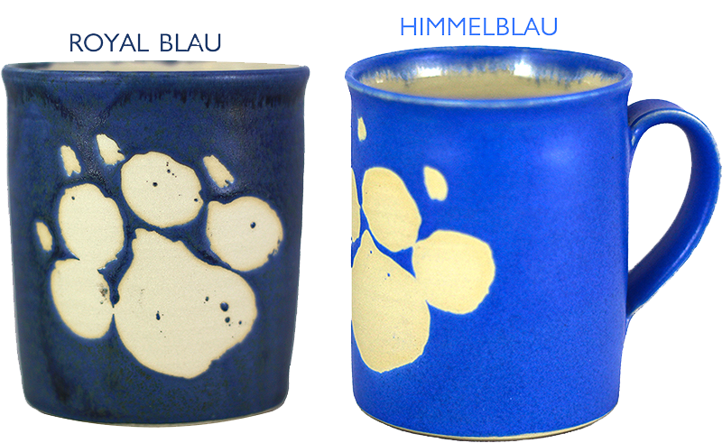 EM Keramik Becher mit Pfotenabdruck EM Keramik Becher mit Pfotenabdruck